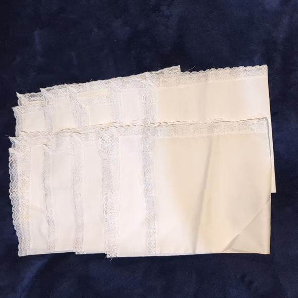 Dining Vintage Dinner Napkins Lace Trimmed Poshmark